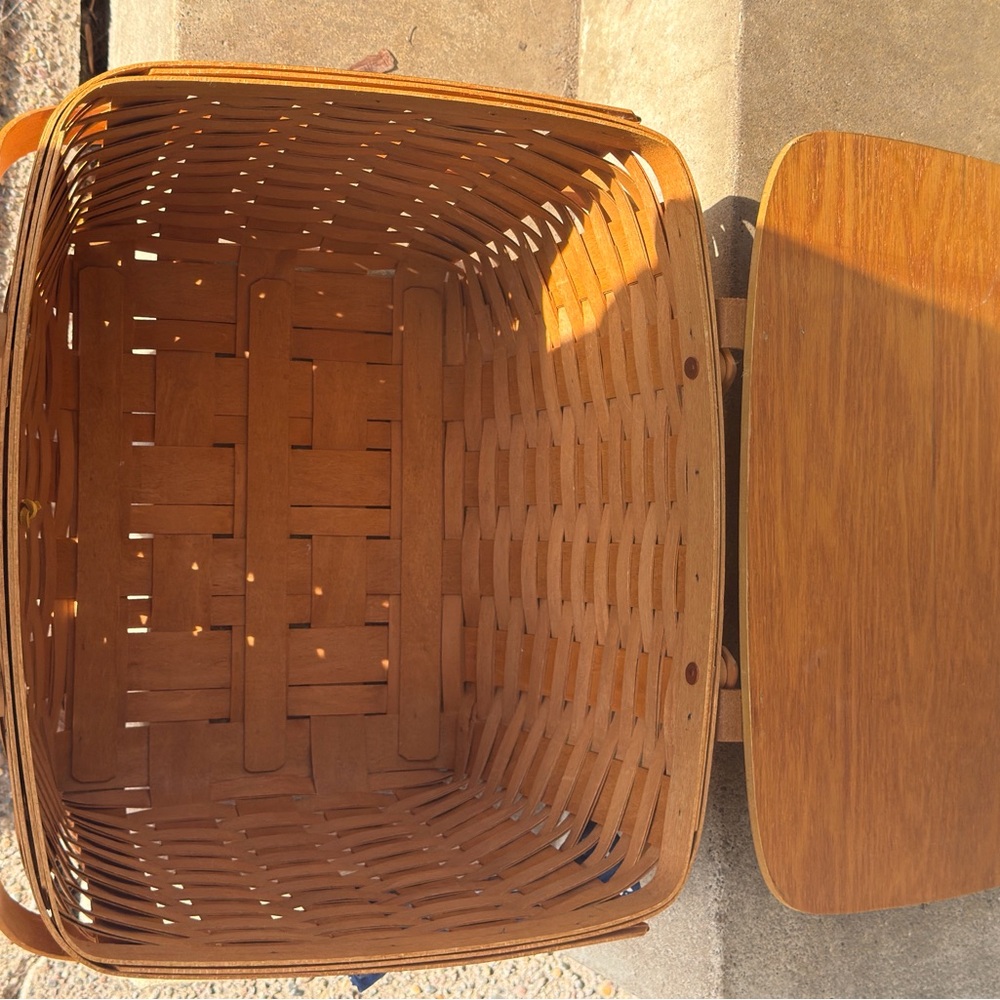 Approved by Yogi Bear-Vintage Longaberger Picnic Basket 1995 - Picture 7 of 14